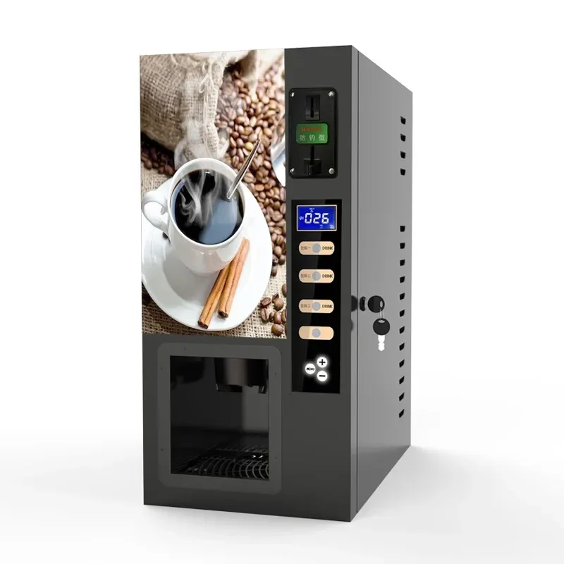 

High Quality 3 Different Kinds Automatic Coin Operated Tea Time Coffee Vending Machine