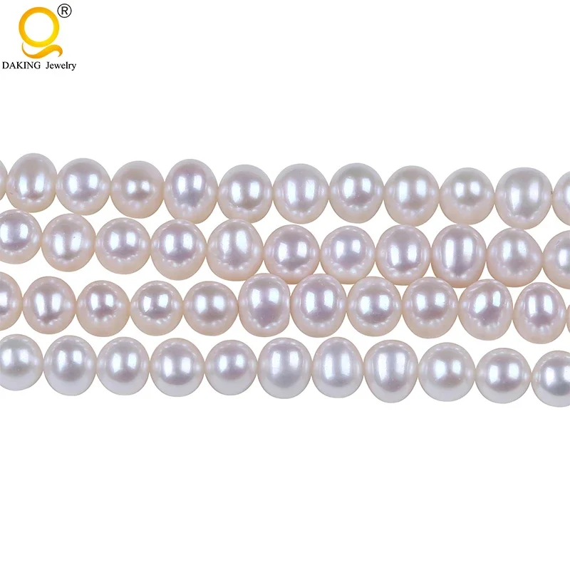 

AAA 6-7mm Potato freshwater Pearl string DIY Necklace Bracelet Jewelry Making Potato Shape Cultured Loose Beads Strand