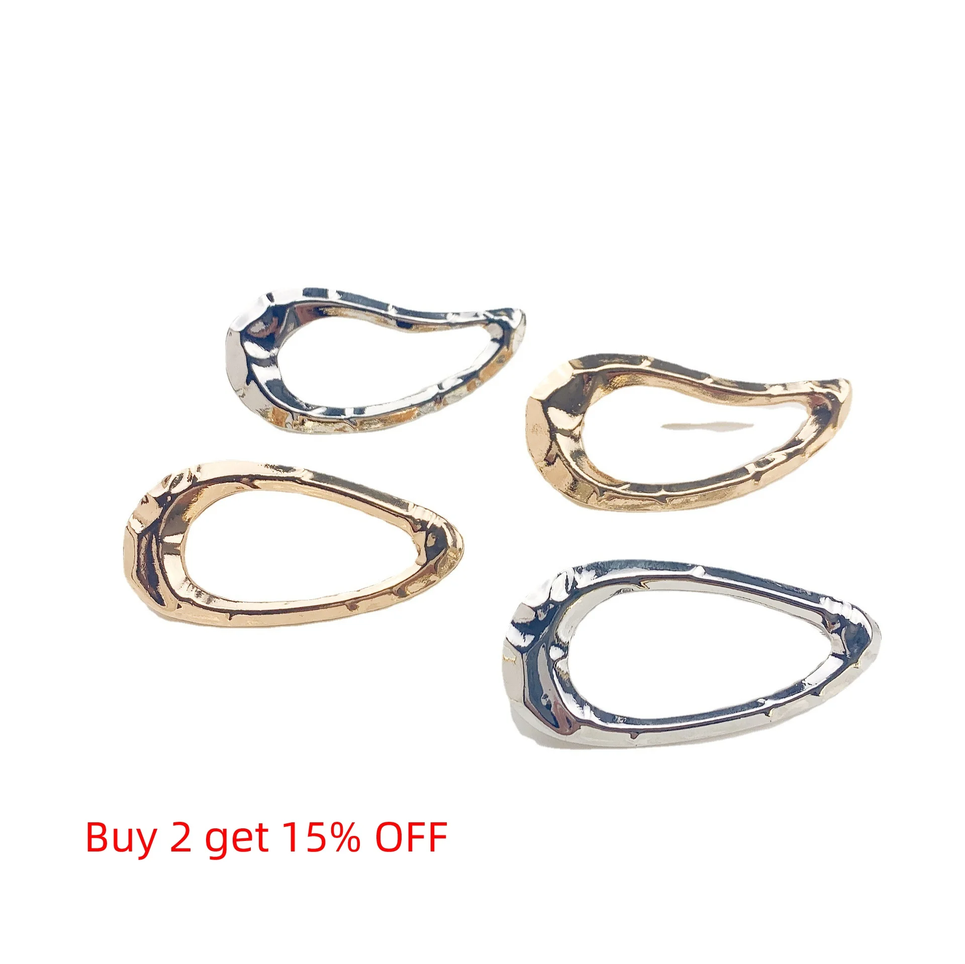 Metal Geometric Brooch Simple Collar Buckles Anti Exposure Multifunction Brooches Pin Accessories For Adult Clothing Ornament