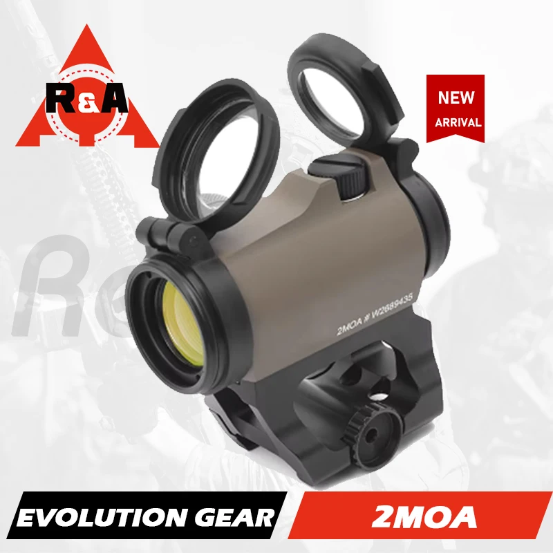 Evolution Gear 2MOA Red Dot Reflex Sight 1x20m for Hunting Airsoft Rifles with Leap Larue Mounts Full Markings