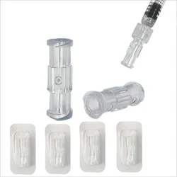10/20/50/100Pcs Double Helix Luer Syringe Connector Sterile Transparent Pneumatic Parts PP Material Leak Proof Drug Guide Device