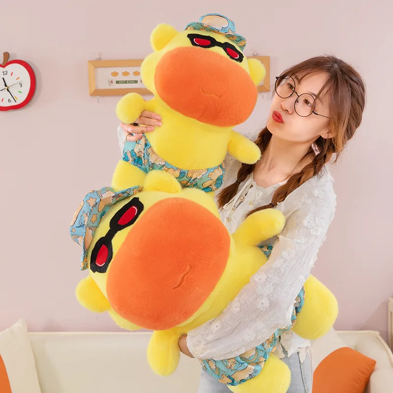 30/60cm Cartoon Plush Toy Capybara Lulu Doll Internet Celebrity Doll Cute Emoticon Pack Kapibala Doll Surprise Gift for Girls