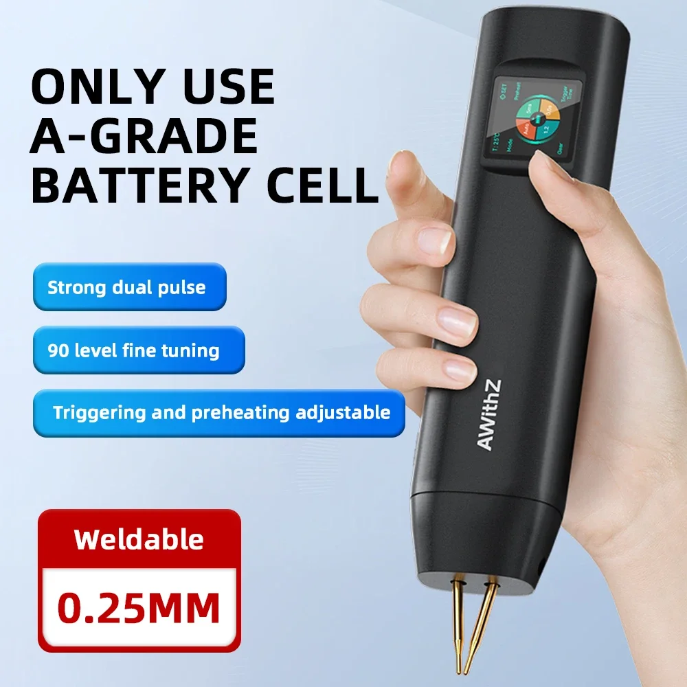 Soudeuse par points H2 portable à 90 vitesses, grand écran de documents, bricolage, injuste, détermination, numérique, batterie au lithium 18650, mise à niveau
