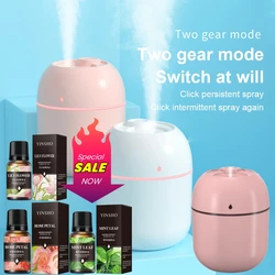 Mini humidificateur portable à ultrasons, diffuseur d'huiles essentielles, brumisateur muet d'intérieur, brumisateur USB, accessoires de parfum pour la maison