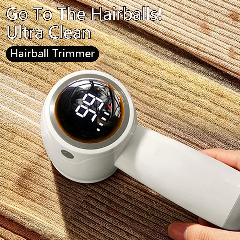 2026 Portable rechargeable Lint Remover electric lint remover with LED display for clothes and fabrics shaver fluff remover