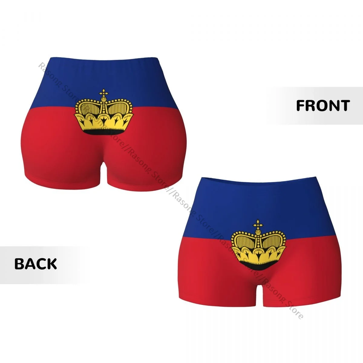 Calções de corrida Push Up Feminino, Elasticidade Curta, Rabo Raspar, Liech51S, Estilo Bandeira, Esportes, Roupas de ginástica