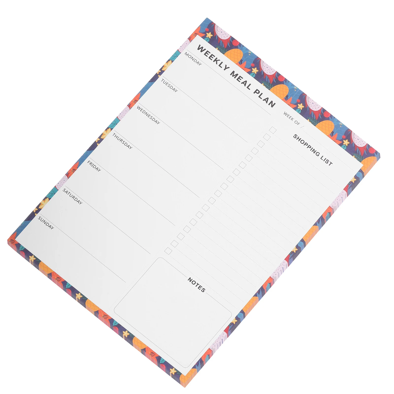 

60 Sheets Refrigerator Stickers Shopping List Planner Meal and Grocery Notepad Weekly Double Offset Paper Fitness