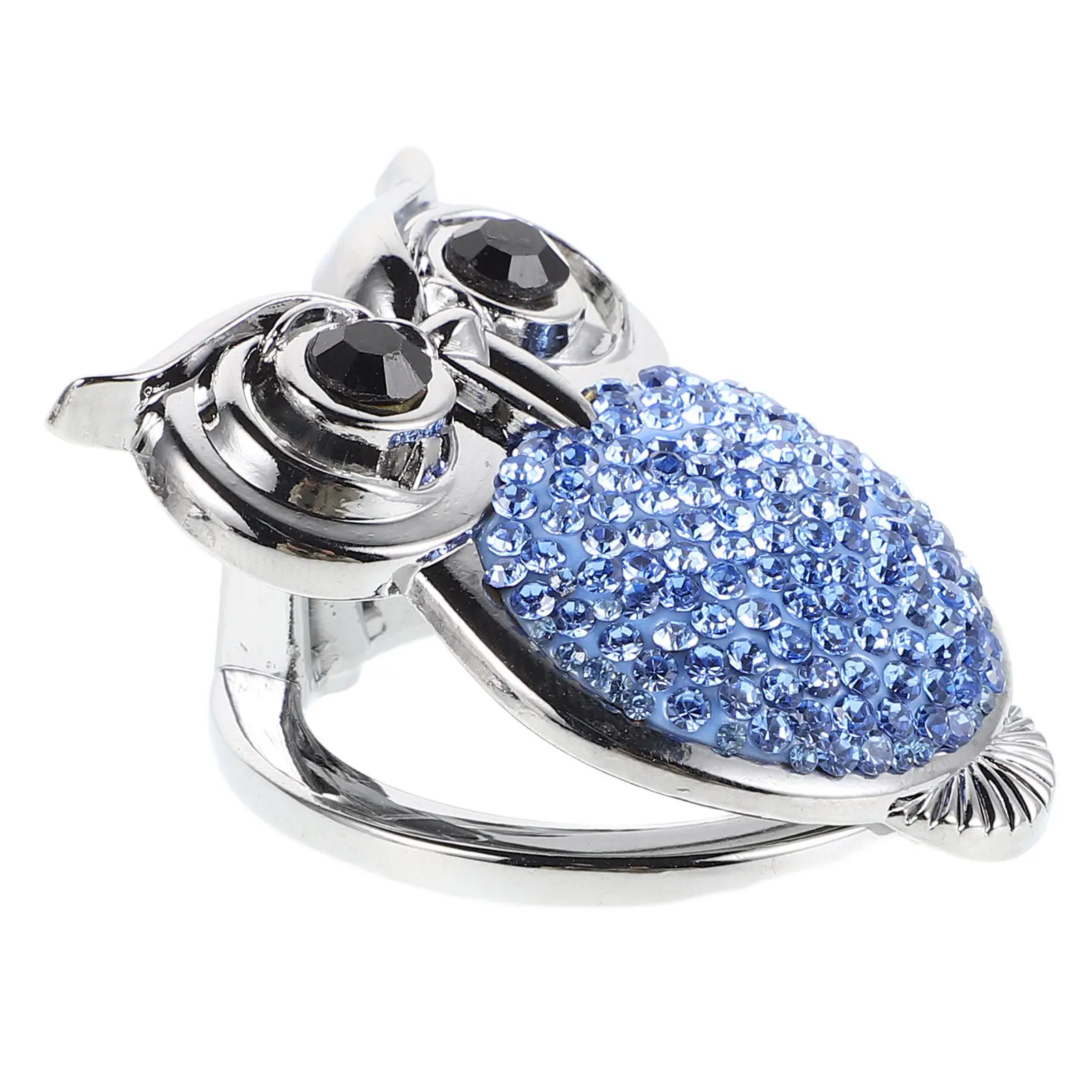 

Bling Owl Car Start Button Cover Universal Fit Protective Glitter Ignition Protector for Women Cute Push to Start Auto Interior
