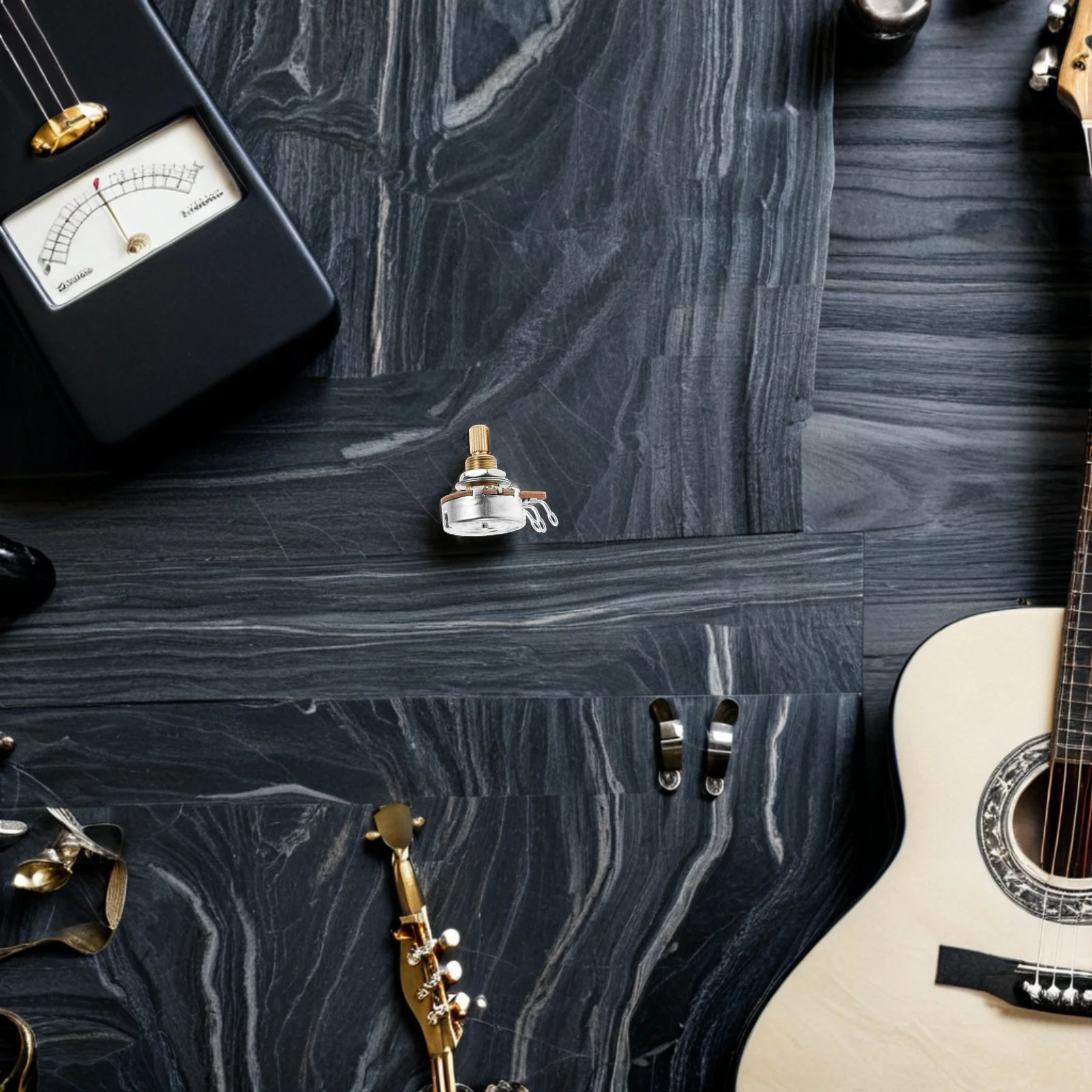 

Split Shaft 19Mm 24 Teeth Audio Taper Potentiometer Electric Guitar Volume Tone Control Pot Long Shaft Breadboard Trim