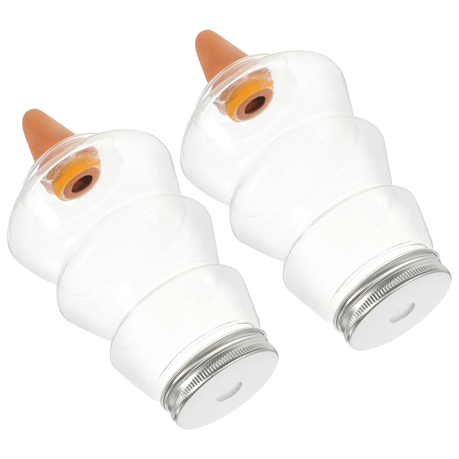 2 قطعة سقي النباتات التلقائي الأجهزة الذاتية الداخلية للنباتات بوعاء حديقة أداة شجرة عيد الميلاد شكل أداة سقي عصاري #5