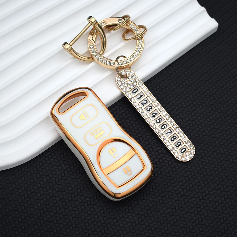 TPU Car Key Cover Case For Nissan Tiida Sentra X-trail T30 Altima Frontier Armada Maxima For Infiniti QX56 JA60 FX35 Accessories