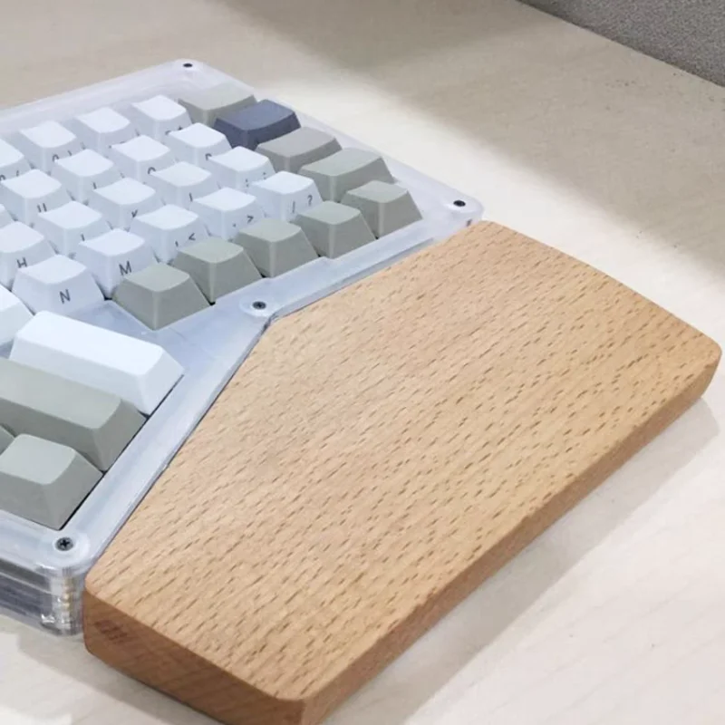 MiFuny Customized Walnut Split Keyboard Hand Rest Ergonomic Wrist Rest for Ergodox Gaming Mechanical Keyboards Accessories