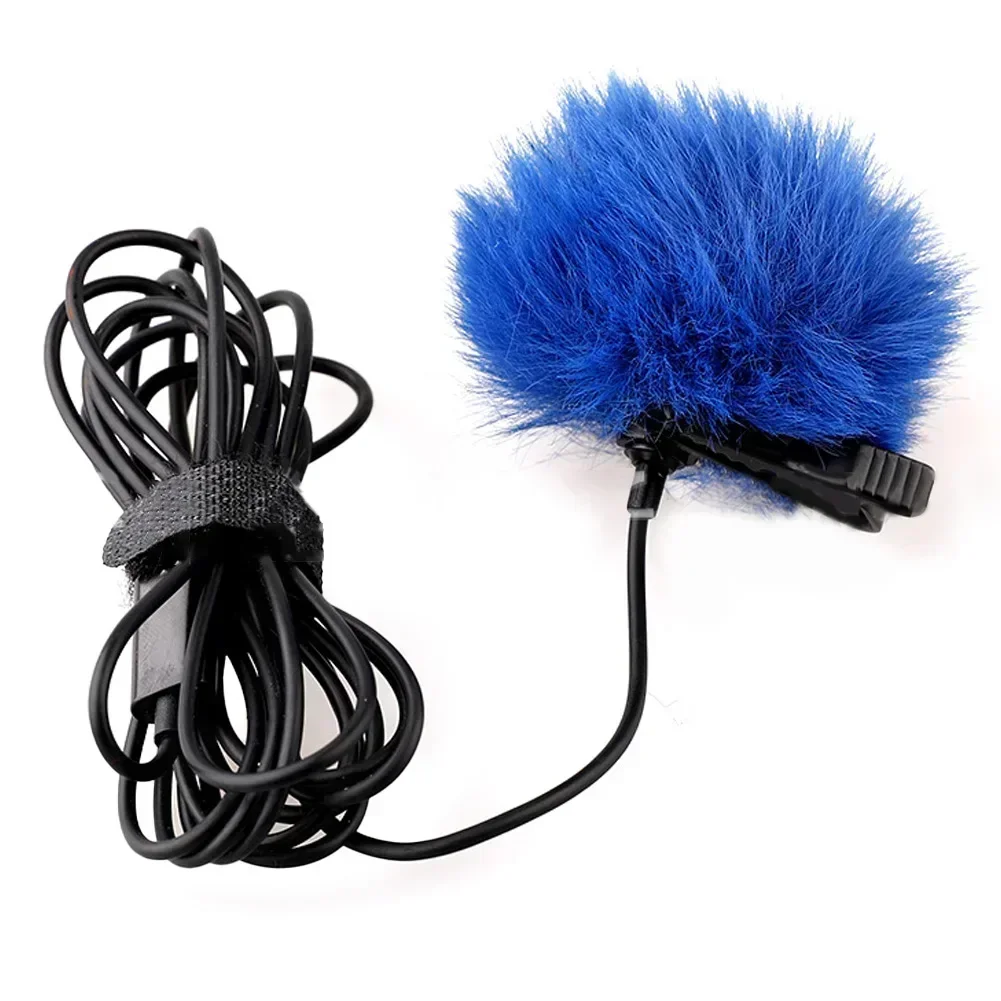 Clip-on Lavalier Microphone Windscreen Furry Windshield Mic Muff  Soft Comfortable Lapel Lavalier Microphones Cover view 5
