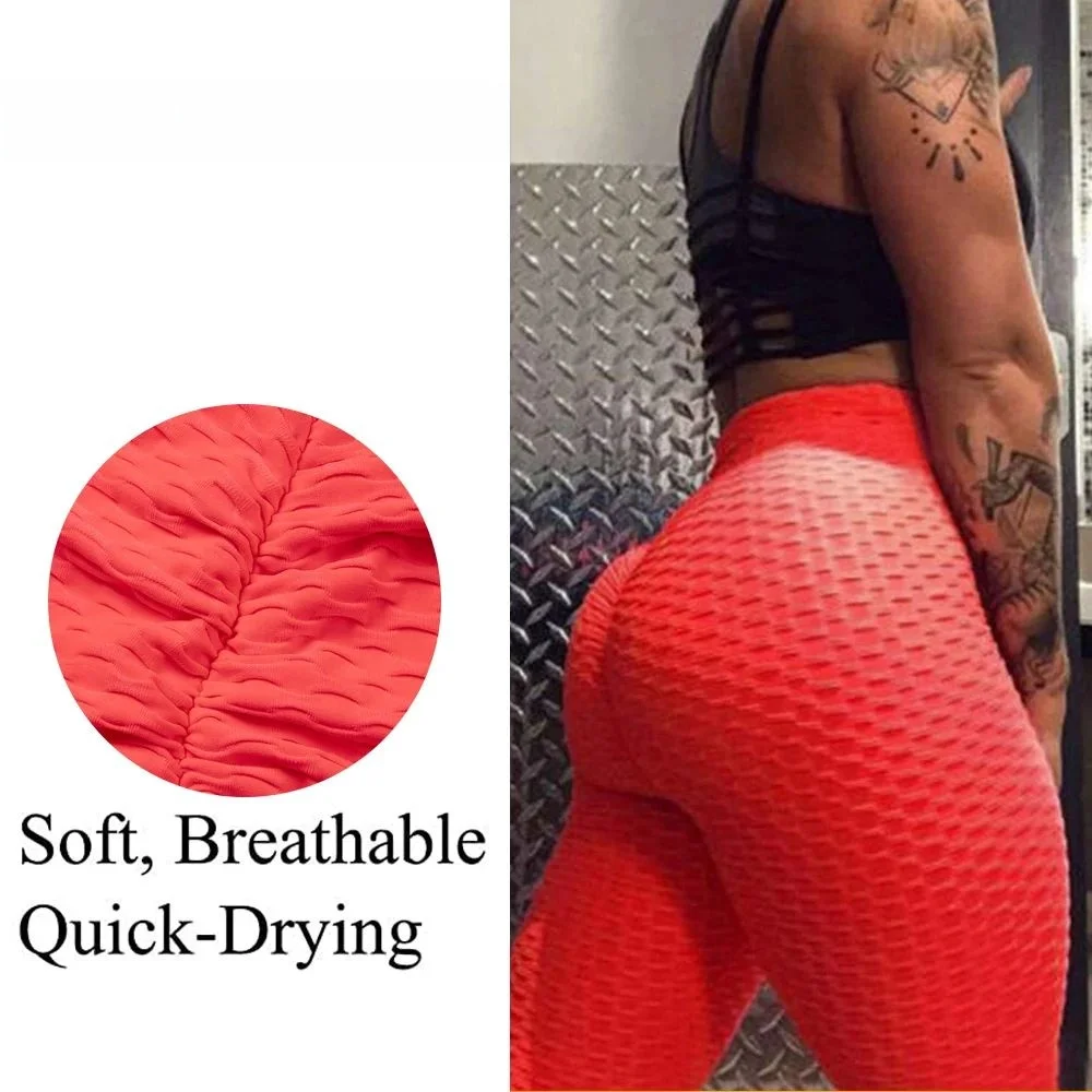 plus Size Scrunch Leggings Women Sexy Butt Anti Cellulite Leg High Waist Tummy Control Slimming Effect Autumn Faion Ladies ...
