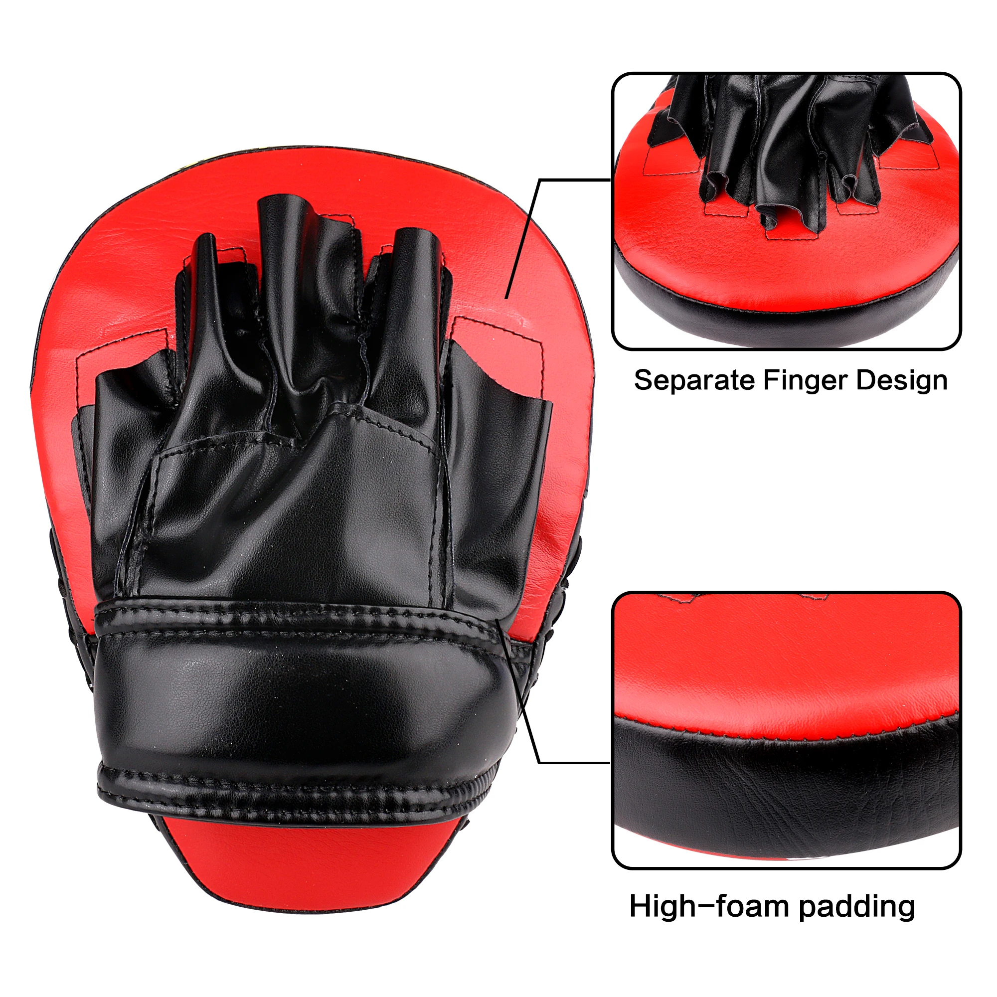 1PCS Boxing Hand Target Arc Boxing Target Adult Muay Thai Children Taekwondo Thickened Sparring Training Equipment Foot Target image 3