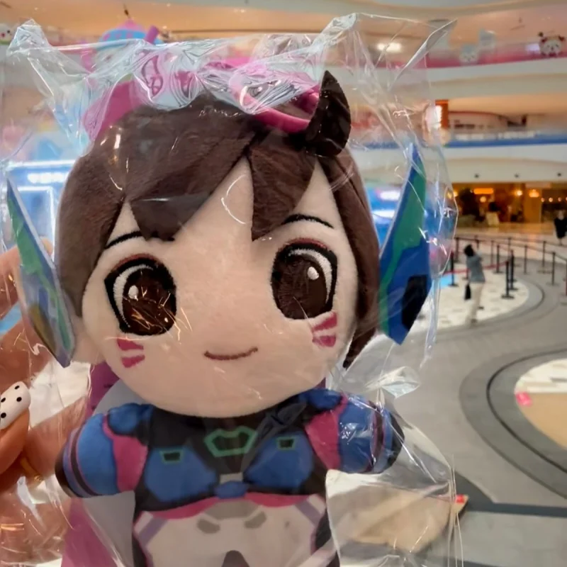 Official Blizzard Anniversary Plush Keychain D.Va Kiriko Mercy Ana Genji Juno Soft Bag Pendant Collectible Gift Souvenir Present view 3