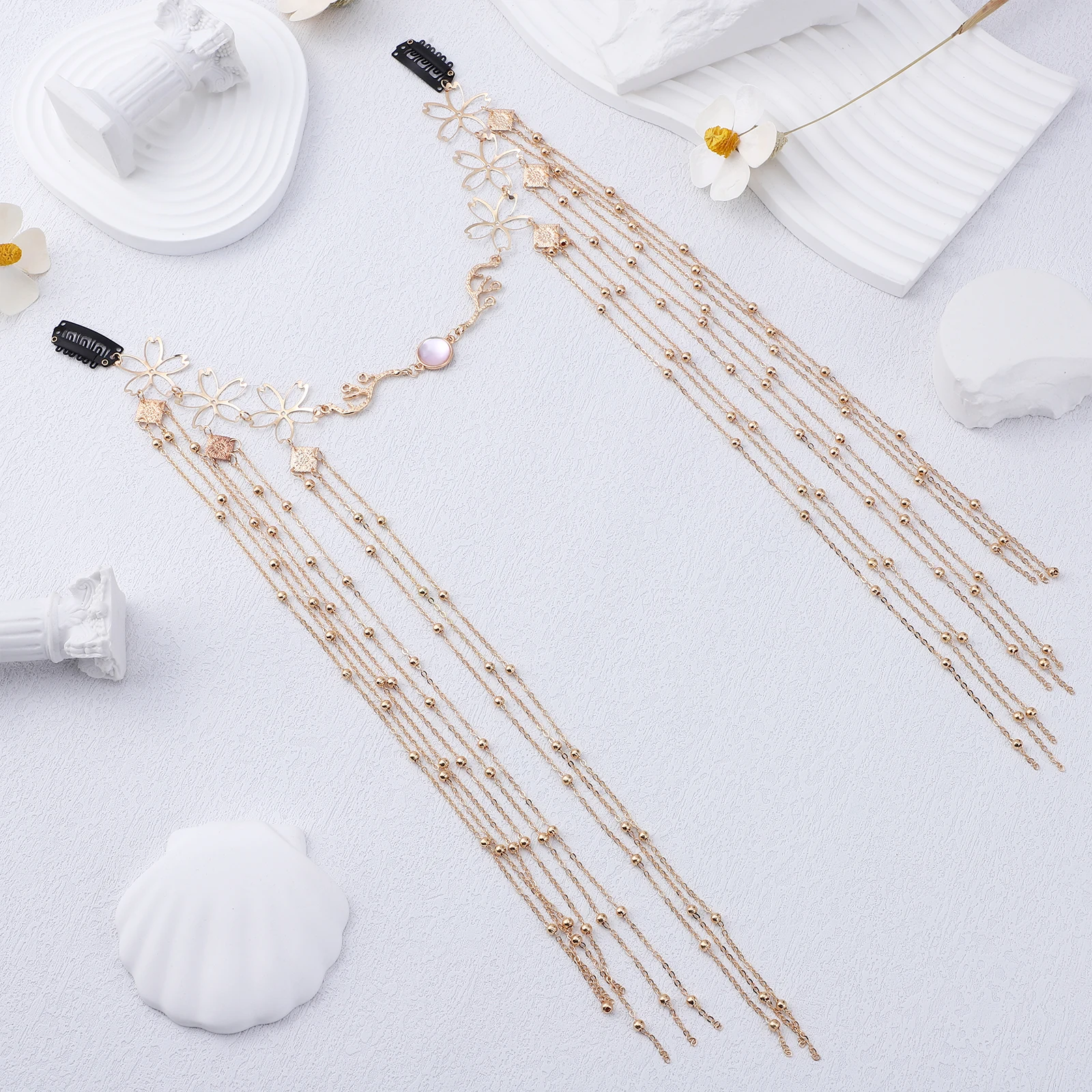 

Ювелирные изделия на голову для женщин, легкие удобные длинные аксессуары для волос с кисточками, свадебные головные уборы для свадебного фестиваля