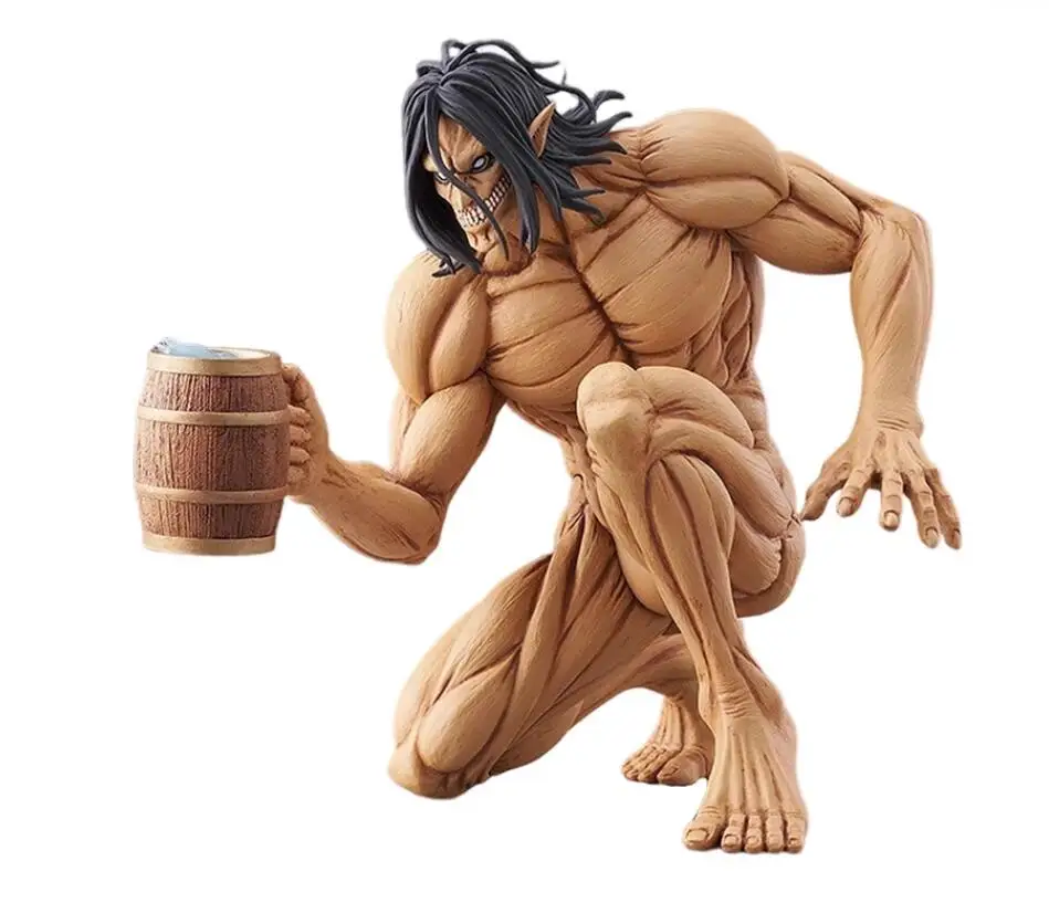 

No box 15cm 2024 In stock Japanese original anime figure Eren Jaeger Giant ver action figure collectible model toys