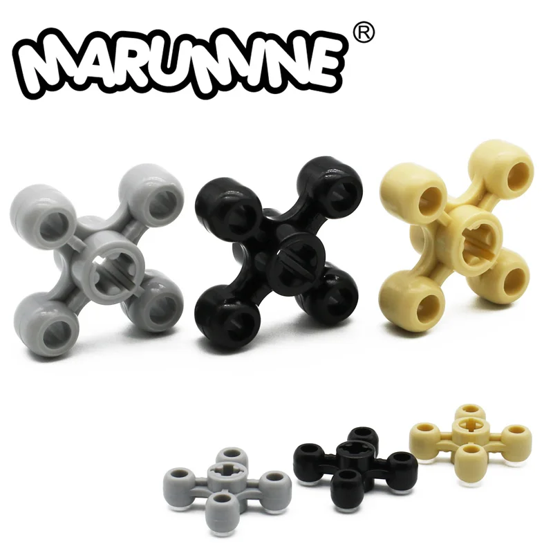 Marumine Technology MOC Bricks Parts 100PCS Corner Knob Cog Gear Wheel 32072 DIY Building Block Assembly Structure Accessories