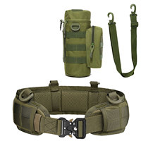 Men's Tactical Water Bottle Holder Bag - Molle EDC Quick Release Belt Pouch for Outdoor Activities (Hunting, Camping, Hiking)