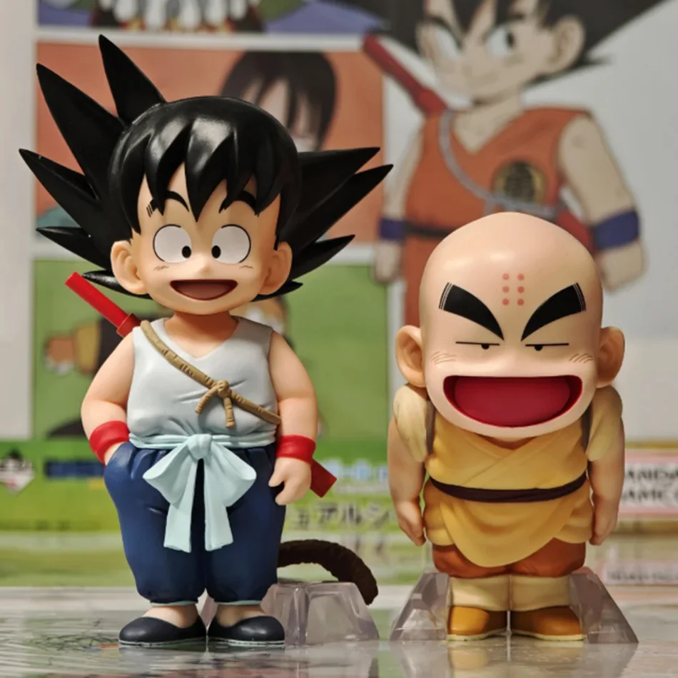 2025 Novedad: Set de 6 Figuras de Acción de Dragon Ball Z, Versión Q de Son Goku, Chi-Chi, Bulma, Puar, Krillin y Oolong, Modelo de PVC, Regalo de Navidad