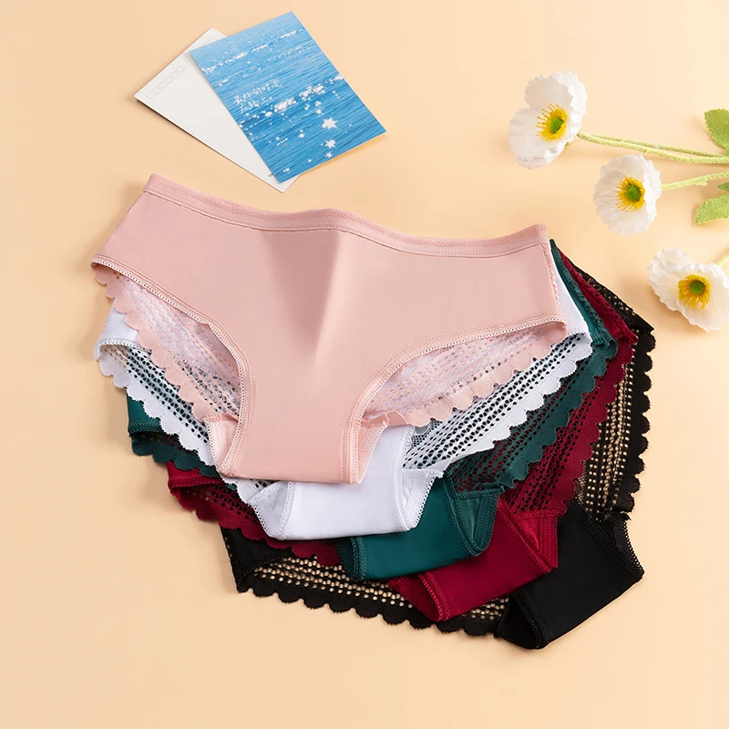 BZEL Damen-Slip, modische Spitze, weibliche Unterhose, sexy Dessous, charmant, ausgehöhlte Taille, atmungsaktiv, bequem, Unterhose im Angebot