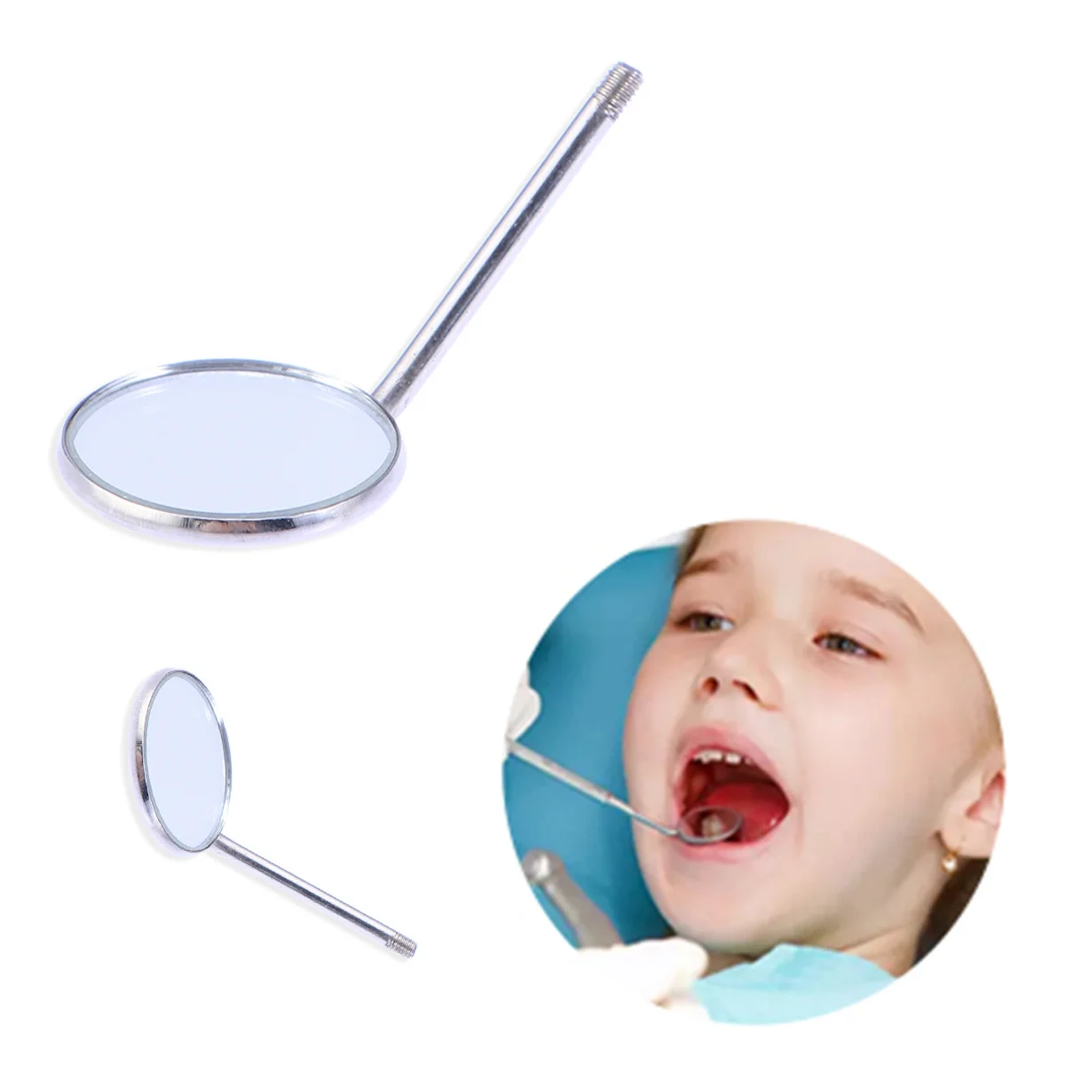 

10 Pcs Replacement Mirrors Dentist Pick Inspection Professional Dental