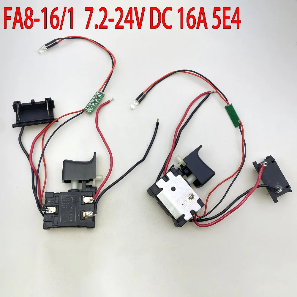FA2/FA8-16/1WEK Elektrischer Bohrmaschinenschalter mit Geschwindigkeitsregelung DC7.2-24V 16A Bohrerschalter Einstellbare Geschwindigkeit Vorwärts- und Rückwärtslauf – Detail 2