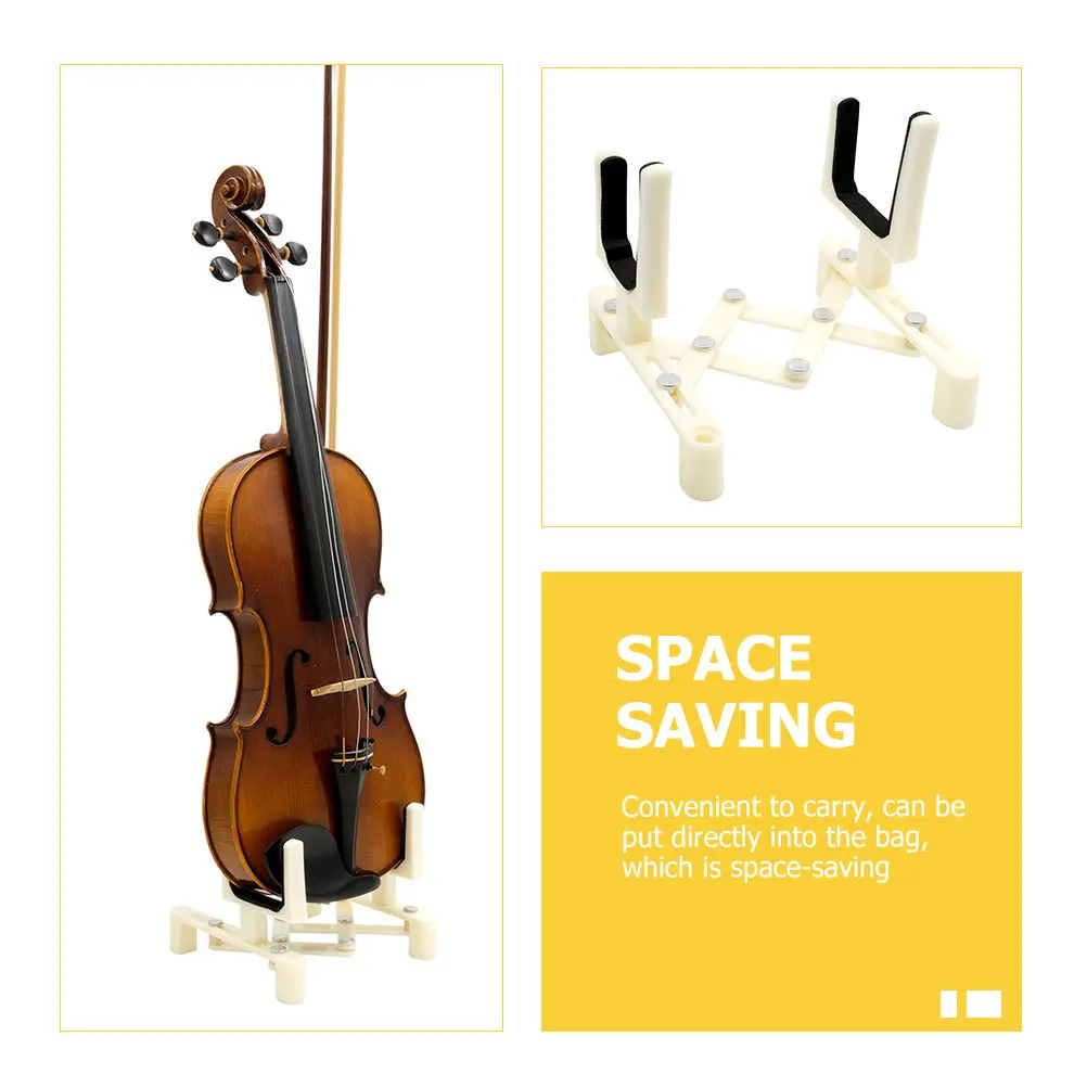 Professional Violin Folding Stand Durable Portable Foldable Display Violin Floor Holder Fiddle Rack Fiddle Floor Holder