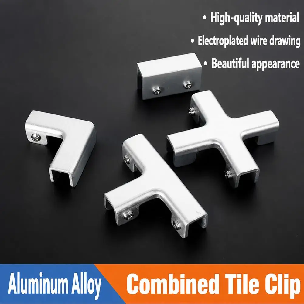 Ceramic Tile Glass Fixed Clamp Vegetable Pool Corner Protection Groove Flower Pot Fish Tank Planting Box Buckle Connector ﻿