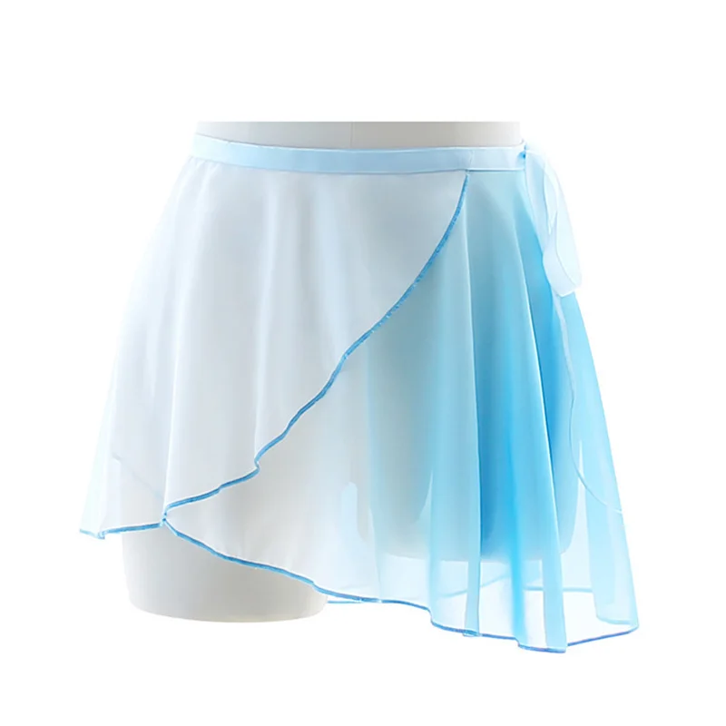 Adult Ballet Dance Skirts Chiffon Gradient Irregular Practice Leotard Dance Skirts Women Girls Gymnastics Skate Ballet Skirts