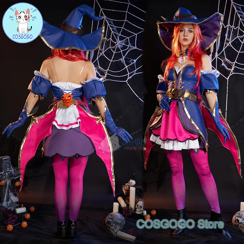 Game LOL Miss Fortune Cosplay Costume Halloween Outfits Party Outfit Women Anime Dress