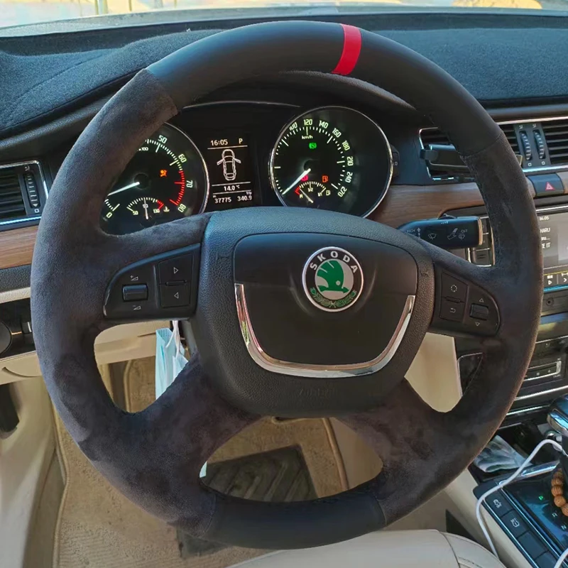 for-skoda-octavia-superb-yeti-2009-2013-hand-stitched-black-genuine-leather-suede-non-slip-car-steering-wheel-cover