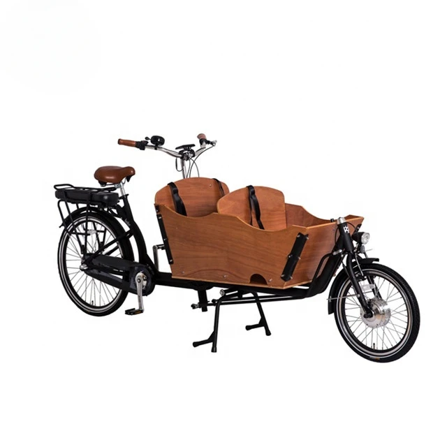 pets cargo bike 2 wheel electric bicycle family cycle for taking kids 3 seats