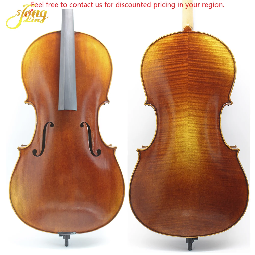 

Tongling Professional Oil Varnish Handmade European Flame 4/4 Cello