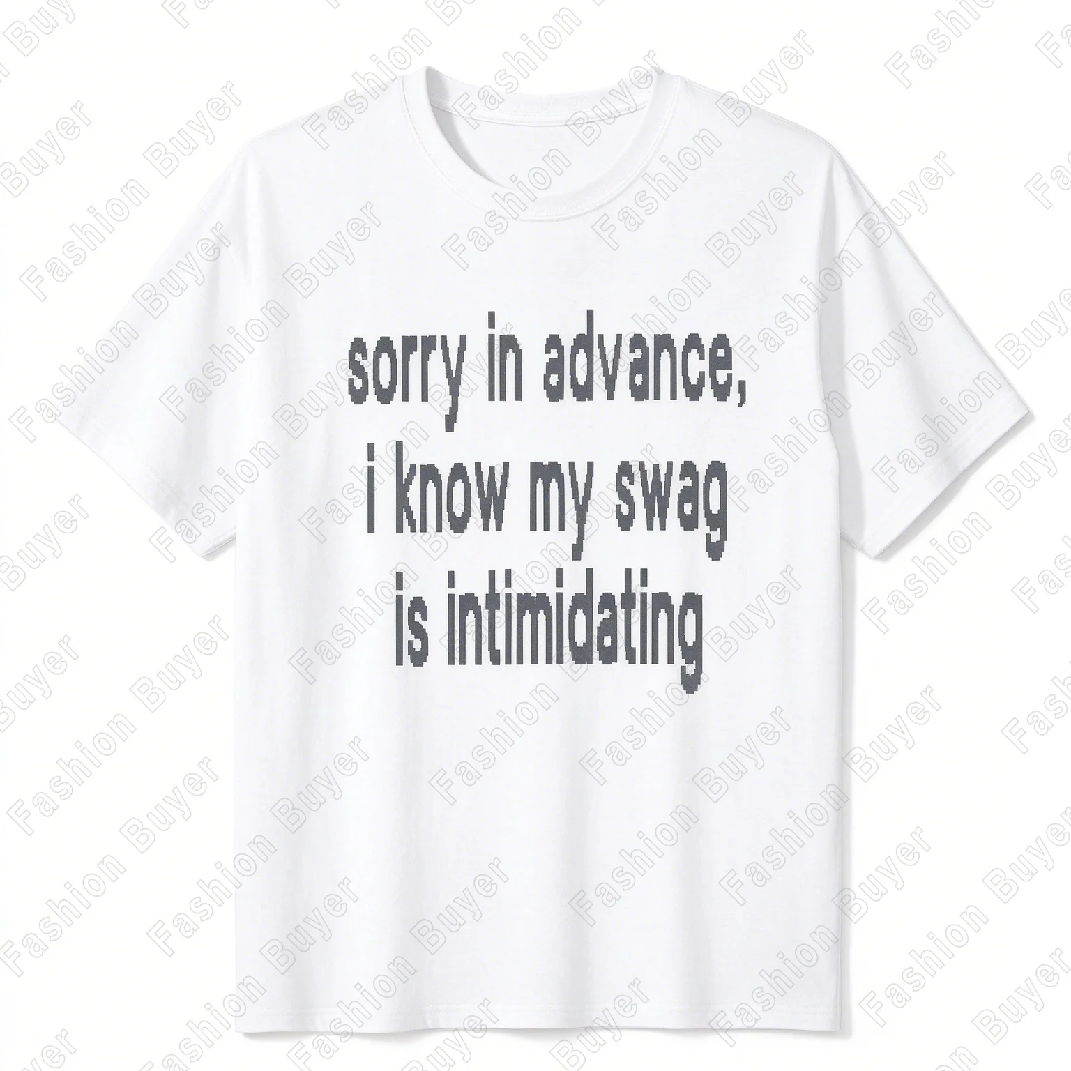 Sory in Advance.iknow My Wagis Intimidating Slogan Letter Print T-Shirt Unisex Short-sleeved Street Y2K Casual Tops Clothing