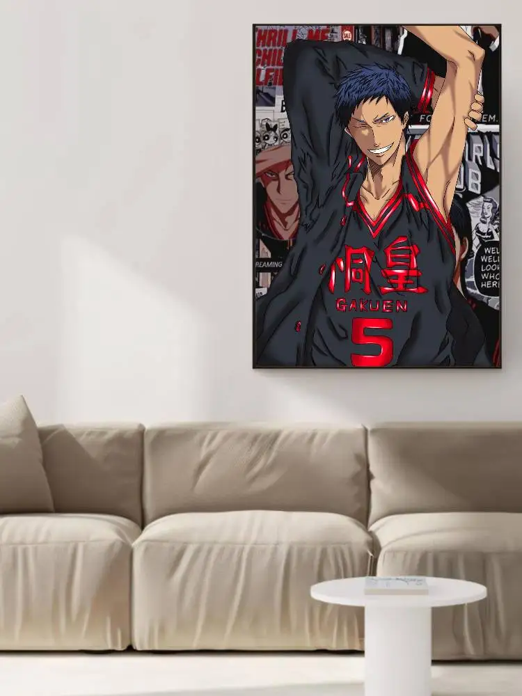 K-kuroko No b-basket Anime a-aomine Daiki affiche auto-adhésive Art papier imperméable autocollant café maison Bar chambre décoration murale