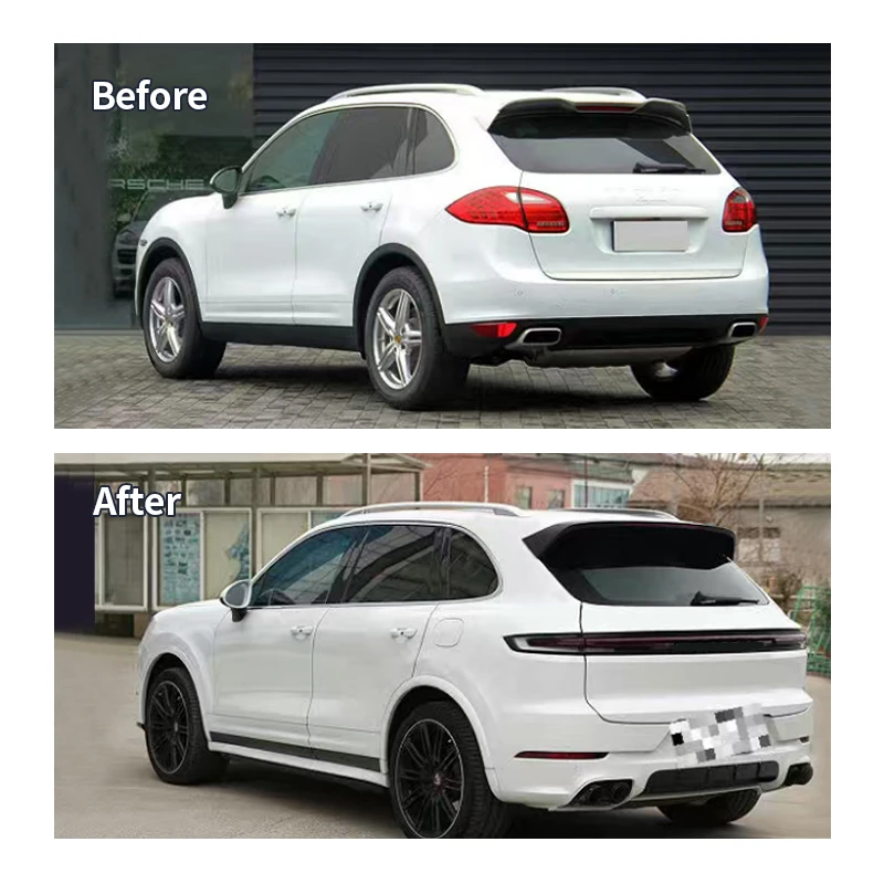 for Cayenne Facelift Kit 957 2016-2020 Convert Facelift Rear Bumper for Replacement High Quality ISO9001 Certified view 2