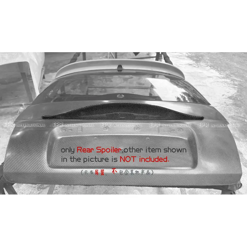 For Fiat Abarth 595/500 Carbon Fiber Ducktail Spoiler Small Fixed Wing
