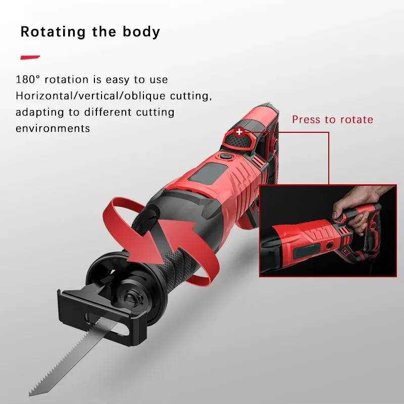 3800 واط عالية الطاقة متعددة الوظائف المنزلية الكهربائية الترددية المنشار العالمي المنشار النجارة تسجيل المصافحة المنشار