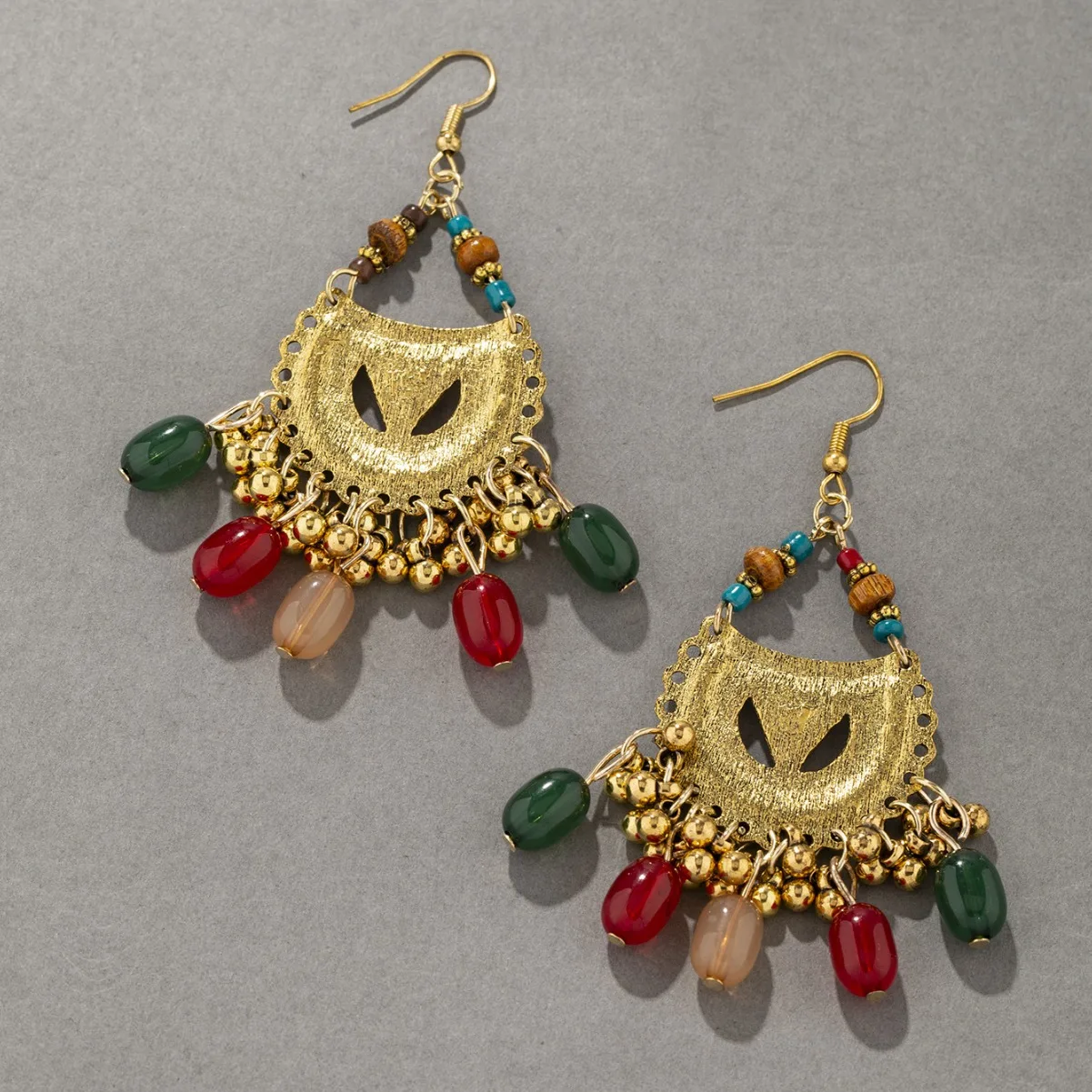 AliExpress أقراط على الطراز العرقي الأكثر مبيعًا عبر الحدود، وأجراس بوهيمية كلاسيكية للسيدات، وأقراط مهدبة، وأقراط إبداعية. #4