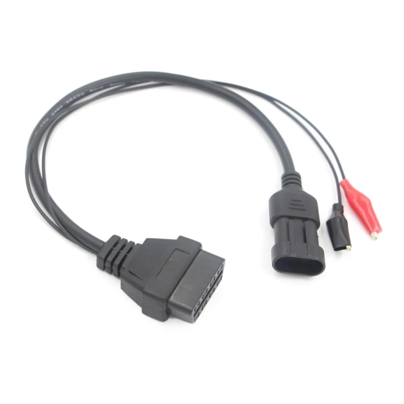 

3 Pin to 16Pin OBD2 Adapter Connector Diagnostic Cable Fit For Car Dropship