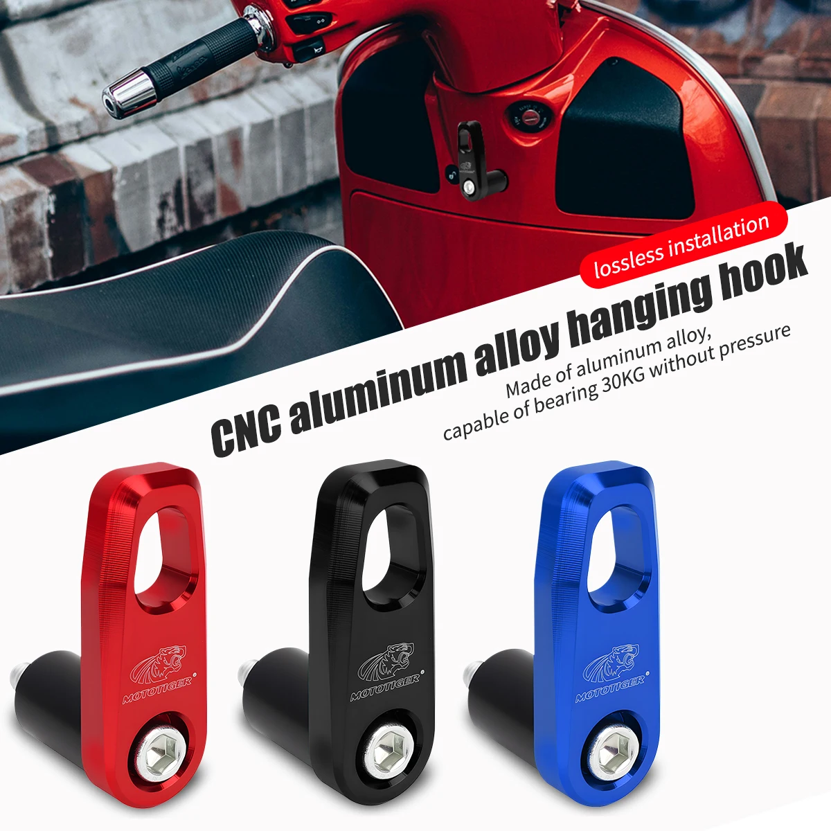 

1PC Motorcycle Luggage Hook Bag Bracket Hanger CNC Aluminum Alloy Hook Universal Motorcycle Accessories for Honda Yamaha NMAX