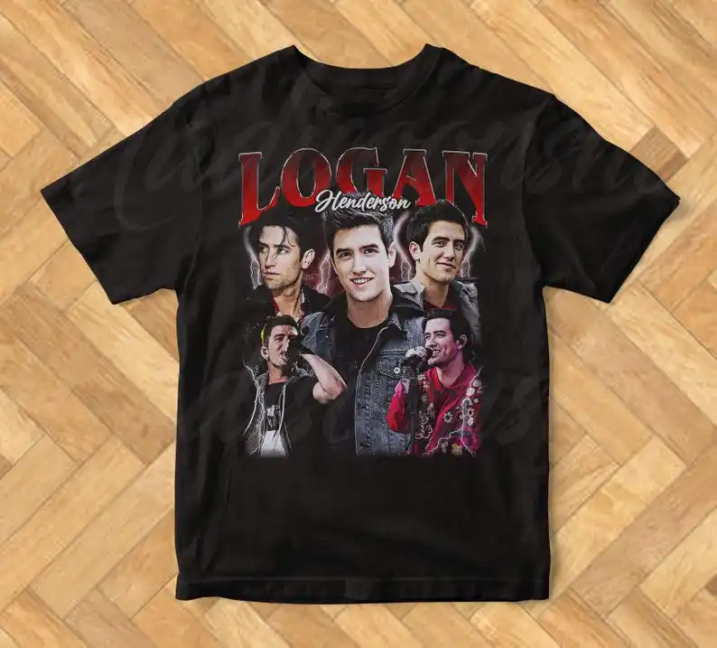 

Big Time Rush Logan Henderson T-Shirt: Vintage Soft Cotton Colors Tee YS