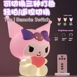 Kawaii Kuromi Sanrio Kuromi Night Light Table Lamp Anime Sanrio Girly Heart Cute Bedroom Pat Night Light Cartoon Night Lamp Gift