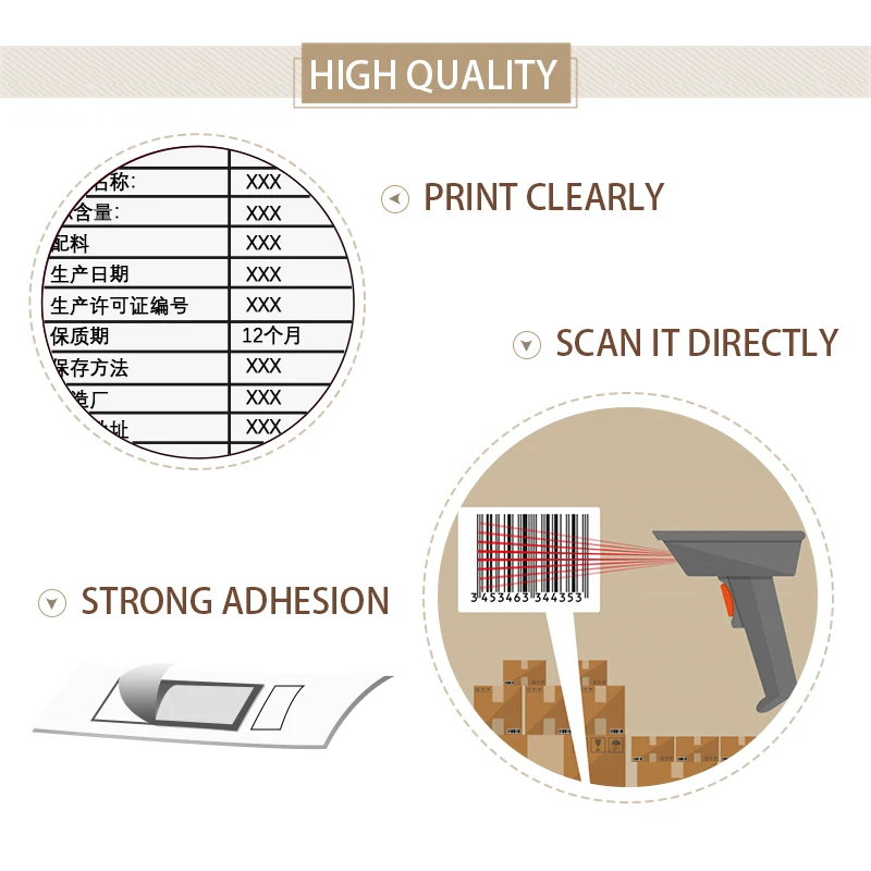 1Roll for DK-22210 Labels Thermal Sticker 29mm Width Continuous Paper Labels DK22210 for QL-500 QL-550 QL-570