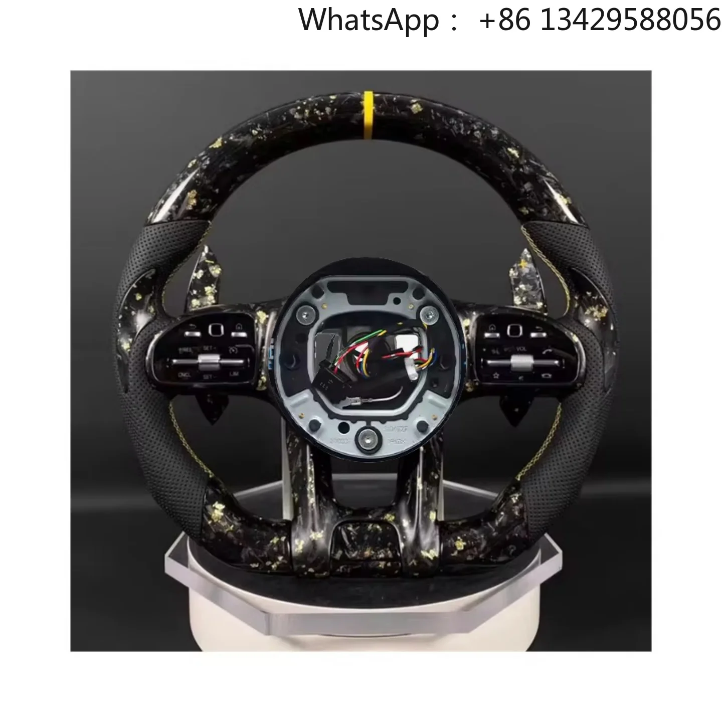 Car Steering Wheel for Mercedes-benz AMG Gle 63 C63 W204 W205 W213 W212 W220 W221 W222 Forge Carbon Fiber Steering Wheel