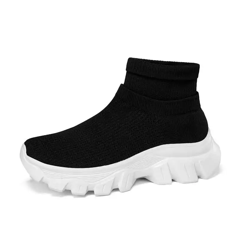 MWY Sneakers Socks For Women Comfortable Platform Sports Shoes Woman Zapatillas De Deporte Heightening Casual Shoes Size 35-45