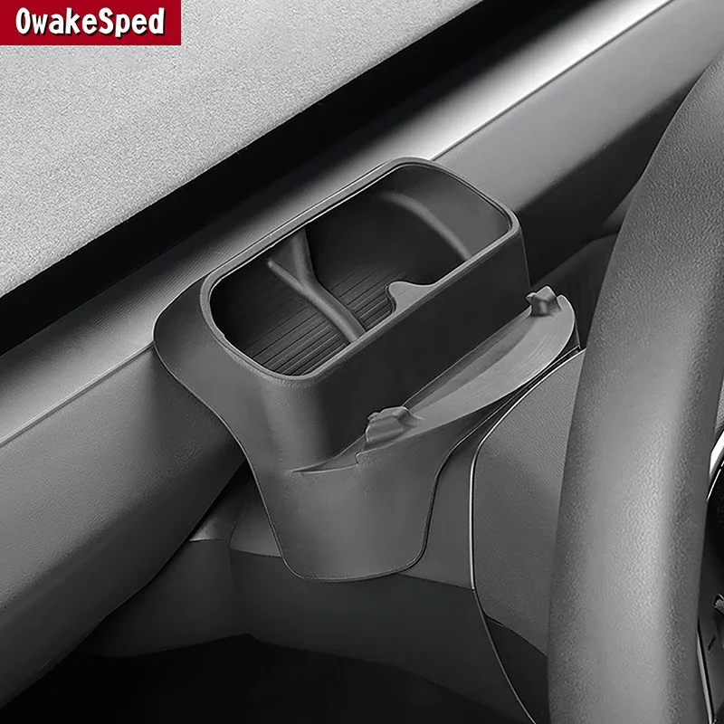 

Car Console Steering Wheel Behind Glasses Case Phone Holder Organizer For Tesla Model 3 2023-24 Interior Accessories Decoration