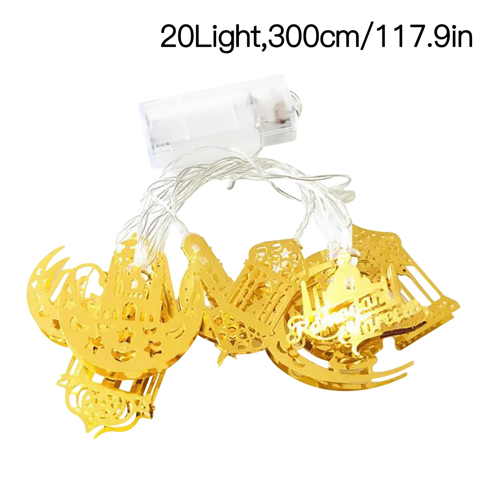 Muslim Ramadan LED Castle String Light Decoration 117.9" Party Supplies